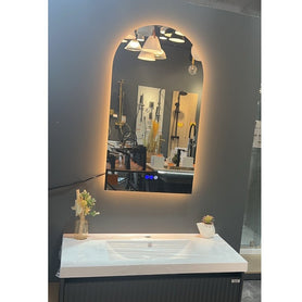 500x900mm Arched LED Wall Mirror with Motion Sensor Auto On Demister Touch Sensor Switch - NZHomeware