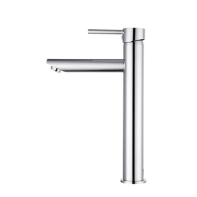 Euro Round Chrome Tall Basin Mixer Taps Tall Tapware - NZHomeware