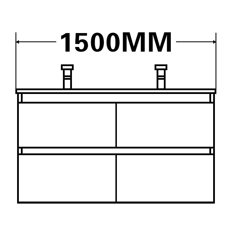 1500mm Double Basin