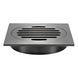 110mm Square Gunmetal Grey Brass Floor Waste Shower Grate Drain Outlet 100mm