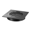 110mm Square Gunmetal Grey Brass Floor Waste Shower Grate Drain Outlet 100mm