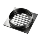 110mm Square Gunmetal Grey Brass Floor Waste Shower Grate Drain Outlet 100mm