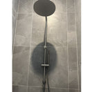 10 inch 250mm Round Brushed Nickel Twin Shower Station Top Water Inlet - NZHomeware