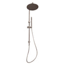 10 inch 250mm Round Brushed Nickel Twin Shower Station Top Water Inlet - NZHomeware