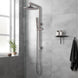 10 inch 250mm Round Brushed Nickel Twin Shower Station Top Water Inlet - NZHomeware