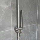 10 inch 250mm Round Brushed Nickel Twin Shower Station Top Water Inlet - NZHomeware