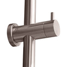 10 inch 250mm Round Brushed Nickel Twin Shower Station Top Water Inlet - NZHomeware