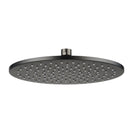 10 inch 250mm Round Gunmetal Grey Twin Shower Station Top Water Inlet - NZHomeware