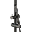 10 inch 250mm Round Gunmetal Grey Twin Shower Station Top Water Inlet - NZHomeware