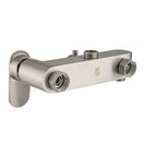 10 inch 250mm Square Brushed Nickel Shower Tower With Rain Head Bottom Water Inlet - NZHomeware