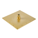 10 inch 250mm Square Brushed Yellow Gold Shower Tower With Rain Head Bottom Water Inlet - NZHomeware