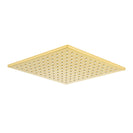 10 inch 250mm Square Brushed Yellow Gold Shower Tower With Rain Head Bottom Water Inlet - NZHomeware