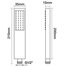 10 inch 250mm Square Brushed Yellow Gold Shower Tower With Rain Head Bottom Water Inlet - NZHomeware