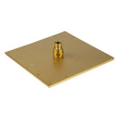 10 inch 250mm Square Brushed Yellow Gold Twin Shower Set Top Water Inlet - NZHomeware