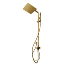 10 inch 250mm Square Brushed Yellow Gold Twin Shower Set Top/Bottom Water Inlet - NZHomeware
