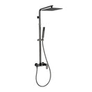 10 inch 250mm Square Gunmetal Grey Shower Tower With Rain Head Bottom Water Inlet - NZHomeware
