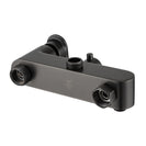 10 inch 250mm Square Gunmetal Grey Shower Tower With Rain Head Bottom Water Inlet - NZHomeware