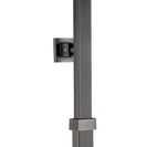 10 inch 250mm Square Gunmetal Grey Shower Tower With Rain Head Bottom Water Inlet - NZHomeware