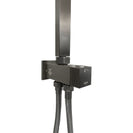 10 inch 250mm Square Gunmetal Grey Twin Shower Set Top/Bottom Water Inlet - NZHomeware