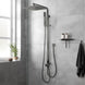 10 inch 250mm Square Gunmetal Grey Twin Shower Set Top/Bottom Water Inlet - NZHomeware