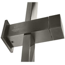 10 inch Square Gunmetal Grey Twin Shower Top Water Inlet - NZHomeware