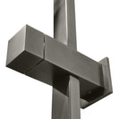 10 inch Square Gunmetal Grey Twin Shower Top Water Inlet - NZHomeware