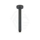 10 inch Super - slim Round Gunmetal Grey Rainfall Shower Head w 300mm Ceiling Mounted Shower Arm - NZHomeware