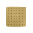 10 inch Super - slim Square Brushed Yellow Gold Rainfall Shower Head w 200mm Ceiling Mounted Shower Arm - NZHomeware