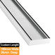 100 - 5600mm Lauxes Aluminium Slimline Tile Insert Floor Grate Drain Customized Size Indoor Outdoor - NZHomeware