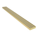 100 - 5600mm Lauxes Matte Yellow Gold Shower Grate Drain Indoor Outdoor Aluminium Next Generation - NZHomeware