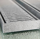 100 - 5600mm Lauxes Silver Shower Grate Drain Indoor Outdoor Aluminium Next Generation - NZHomeware