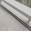 100 - 5600mm Lauxes Silver Shower Grate Drain Indoor Outdoor Aluminium Next Generation - NZHomeware