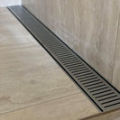 100 - 5600mm Lauxes Silver Shower Grate Drain Indoor Outdoor Aluminium Next Generation - NZHomeware