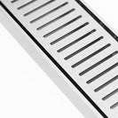 100 - 5600mm Lauxes Silver Shower Grate Drain Indoor Outdoor Aluminium Next Generation - NZHomeware