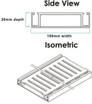 100 - 5600mm Lauxes Silver Shower Grate Drain Indoor Outdoor Aluminium Next Generation - NZHomeware