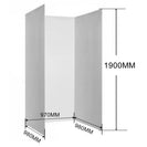 1000*1000*1000mm 1900mm Height 3 - Side Swing Door Square Shower Box - NZHomeware