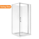 1000*1000*1900mm Swing Door Square Shower Box - NZHomeware