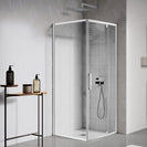 1000*1000*1900mm Swing Shower Glass Door and Return Only - NZHomeware