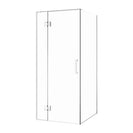 1000*1000*1950mm Chrome Frameless Shower Door & Return Panel - NZHomeware