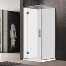 1000*1000*1950mm Gunmetal Grey Frameless Swing Door Square Shower Box - NZHomeware