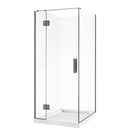 1000*1000*1950mm Gunmetal Grey Frameless Swing Door Square Shower Box - NZHomeware