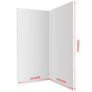 1000*1000*2050mm Black Frameless Diamond Shower Box - NZHomeware