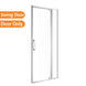 1000*1900mm Swing Shower Glass Door Only - NZHomeware