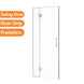 1000*1950mm Chrome Frameless Shower Door Only - NZHomeware