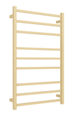 1000Hx600Wx120D Gold Electric Heated Towel Rack | 9 - Bar Stainless Steel Towel Warmer NZ - NZHomeware