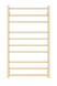 1000Hx600Wx120D Gold Electric Heated Towel Rack | 9 - Bar Stainless Steel Towel Warmer NZ - NZHomeware
