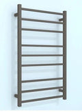 1000Hx600Wx120D Gunmetal Grey Electric Heated Towel Rack | 9 - Bar Stainless Steel Towel Warmer NZ - NZHomeware