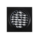 100x100mm Square Black Brass Floor Waste Shower Grate Drain Outlet 80mm - NZHomeware
