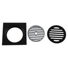 100x100mm Square Black Brass Floor Waste Shower Grate Drain Outlet 80mm - NZHomeware