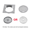 100x100mm Square Chrome Brass Floor Waste Shower Grate Drain Outlet 80mm - NZHomeware